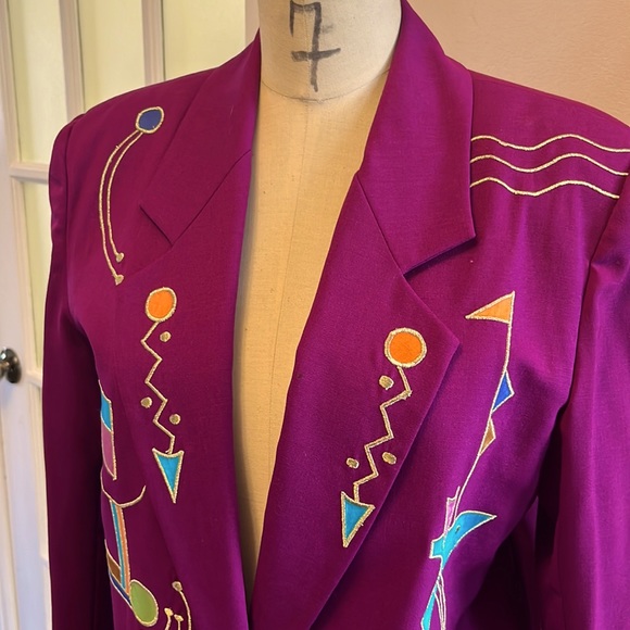 Domani 80’s vintage wool blazer - Picture 9 of 9